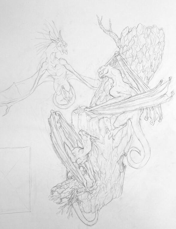 Wyverns - Sketch