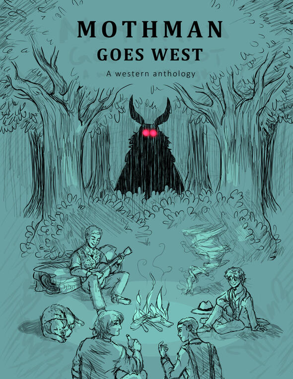 Mothman Goes West - Sketch
